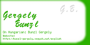 gergely bunzl business card